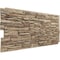 Ekena Millwork 45 3/4"W x 24 1/2"H x 1 1/4"D Canyon Ridge Stacked Stone, StoneWall Faux Stone Siding Panel, Colfax PNU24X48CNCO - alternate 2